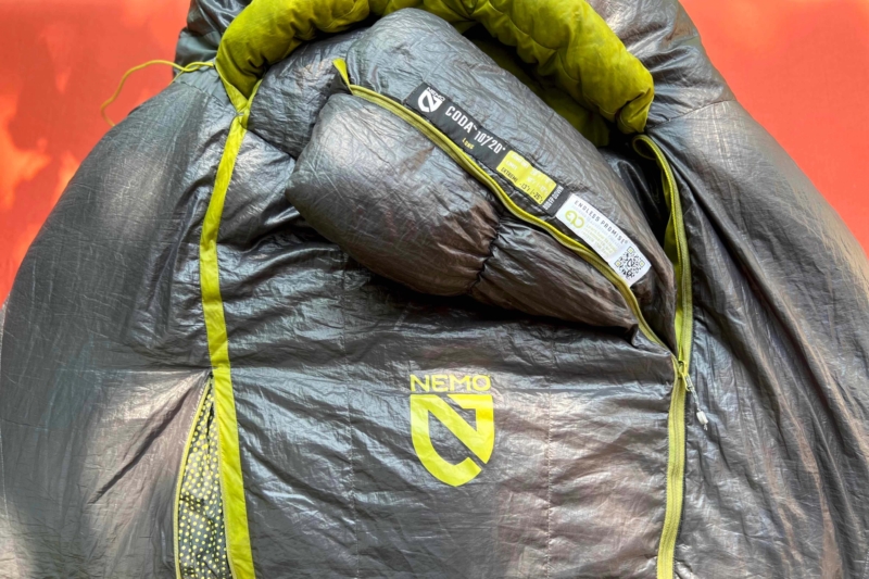 Hydrophobic, Fully Recyclable Down Sleeping Bag: NEMO Coda Endless Promise Review